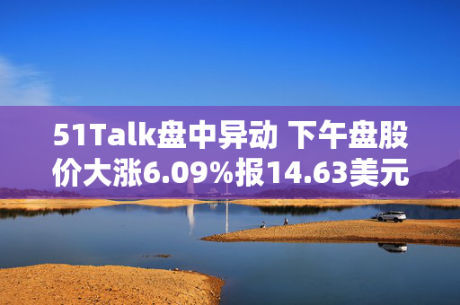 51Talk盘中异动 下午盘股价大涨6.09%报14.63美元