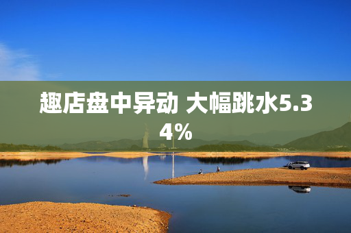 趣店盘中异动 大幅跳水5.34%