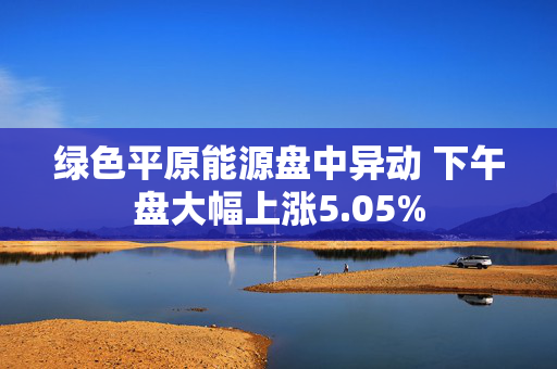 绿色平原能源盘中异动 下午盘大幅上涨5.05%