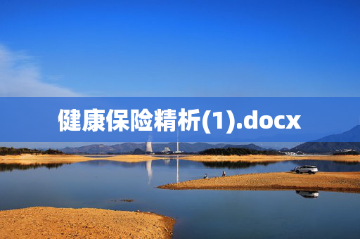 健康保险精析(1).docx