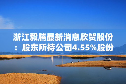 浙江毅腾最新消息欣贺股份：股东所持公司4.55%股份将被司法强制拍卖