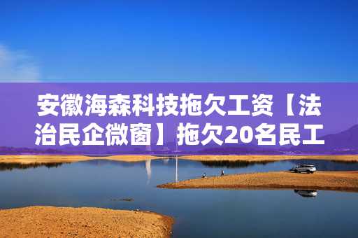 安徽海森科技拖欠工资【法治民企微窗】拖欠20名民工工资，江西一老板获刑！