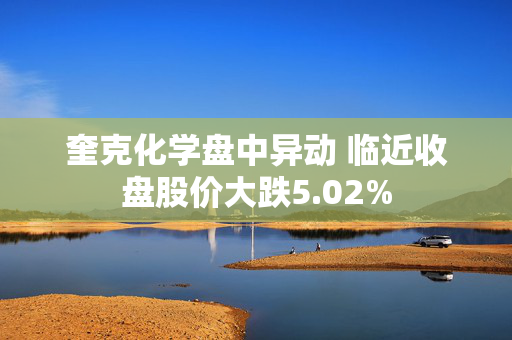 奎克化学盘中异动 临近收盘股价大跌5.02%