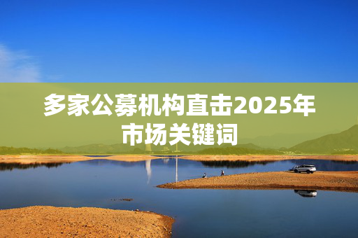 多家公募机构直击2025年市场关键词