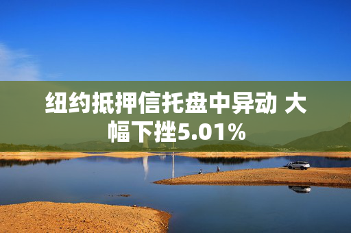 纽约抵押信托盘中异动 大幅下挫5.01%