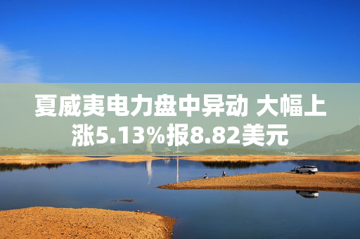 夏威夷电力盘中异动 大幅上涨5.13%报8.82美元