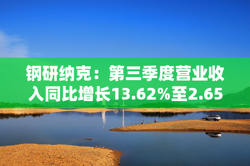 钢研纳克：第三季度营业收入同比增长13.62%至2.65亿元