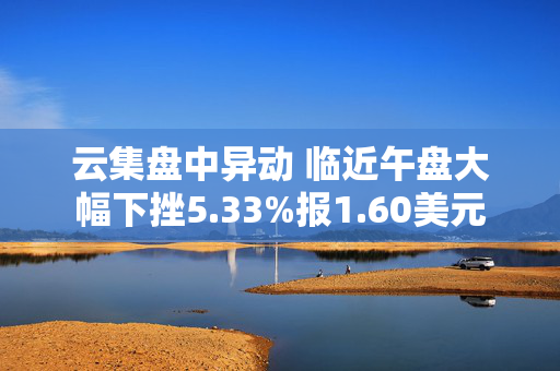 云集盘中异动 临近午盘大幅下挫5.33%报1.60美元