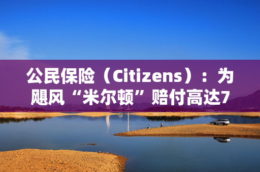 公民保险（Citizens）：为飓风“米尔顿”赔付高达7.4亿美元