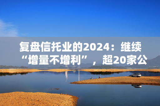 复盘信托业的2024：继续“增量不增利”，超20家公司更换“将帅”，股权挂牌活跃成交冷