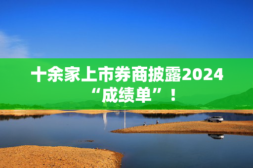 十余家上市券商披露2024“成绩单”！