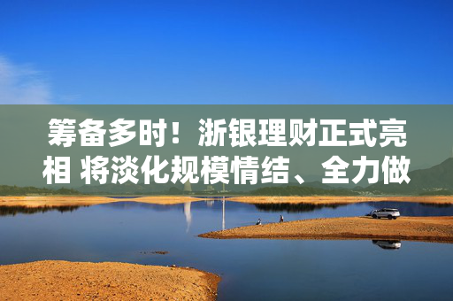 筹备多时！浙银理财正式亮相 将淡化规模情结、全力做深做透“大本营”市场