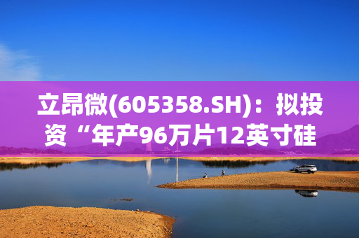 立昂微(605358.SH)：拟投资“年产96万片12英寸硅外延片项目”，总投资12.3亿元