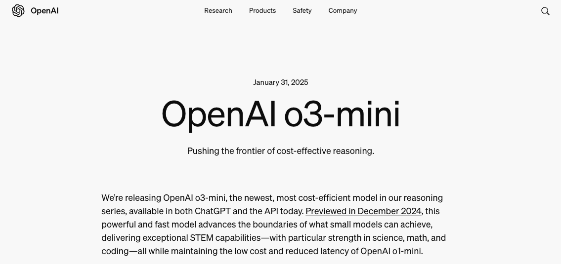 最新！OpenAI上架推理模型o3-mini，首次向免费用户开放！AIME测试中，o3-mini最高准确率达87.3%